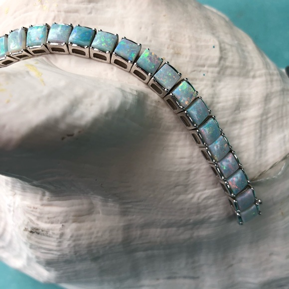 Genuine opal bracelet 14.75ct - Picture 3 of 6